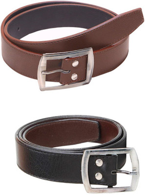 

Lee Topper Men Casual, Evening, Formal, Party Black, Brown Artificial Leather Belt