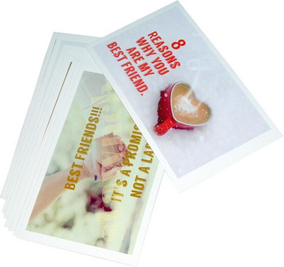 

STAWNCH STAWNCH 8 REASONS WHY YOU ARE MY BEST FRIEND (GIRL to GIRL) [CARDS SIZE 6" X 3.5"]. Greeting Card(Multicolor, Pack of 1)