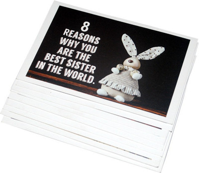 

STAWNCH STAWNCH 8 REASONS WHY YOU ARE THE BEST SISTER IN THE WORLD Greeting Card(Multicolor, Pack of 10)