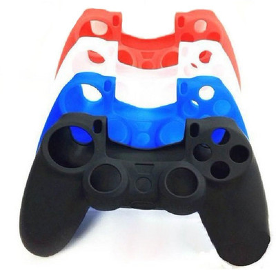 

Microware Sleeve for Ps4-Controller-Skin-Covers-Black-Blue-Red-White(BLACK/BLUE/WHITE/RED, Flexible Case)