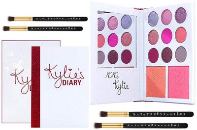 Pro longwear combo Makeup Brush4,Kylie Diary Multicolor Makeup Palette (Eyeshadow&Blusher Combo)(Set of 2)
