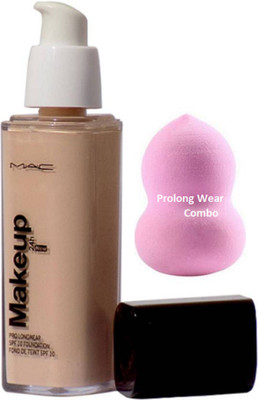 

Pro longwear combo Sponge Puff,Mac Makeup Fond De Teint Foundation(Set of 2)