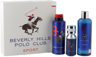 

Beverly Hills Polo Club No. 8 Combo of Mens Perfume Deo& Shower Gel Perfume Body Spray - For Men(475 ml, Pack of 3)