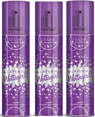

LAYER SHOT HEAVEN Deodorant Spray - For Women(405 ml, Pack of 3)