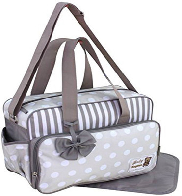 

Baybee LittleStar Premium Quality Baby Nappie Diaper Changing Bag - Feeding Accessories Mother Bag with Diaper Mat. Diaper Bag(Grey)