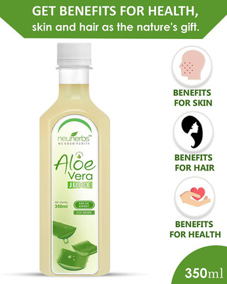 

Neuherbs Aloe Vera Drinking Gel Juice 350 ml (No Added Sugar)(350 ml)