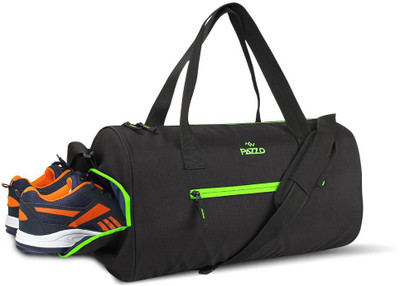 

Pazzo Burst Duffel with Shoe Compartment 18.5inch Gym Bag(Black, Green)