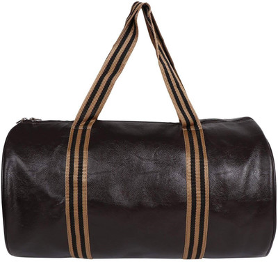 

OSAIZ (Expandable) Travel and Gym Duffel Bag (Brown) for men and women Gym Bag(Brown)