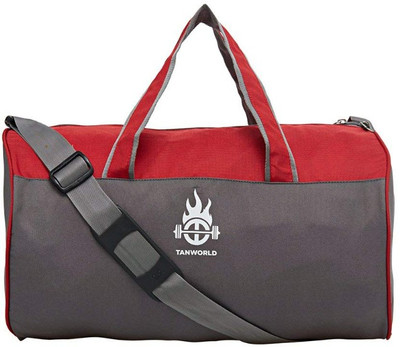 

Tanworld Twdb02-Grey Travel Duffel Bag(Grey, Red)