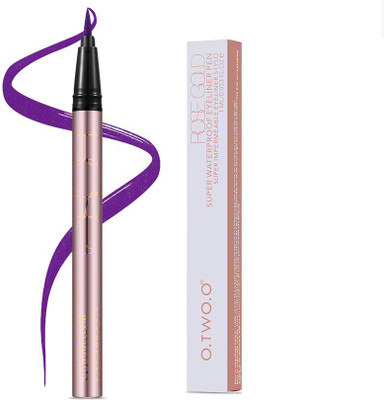 

O.TWO.O 9112 : Super Waterproof Eyeliner Pen - Waterproof, Long Lasting, Smudge Proof, Soft, Slim 1 ml(9112A04-Purple)