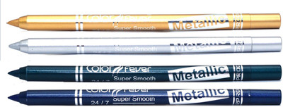 

Color Fever Metallic Eye Pencil - Gold - SIlver - Glazed Green - Party Blue 7.2 g(Multi)