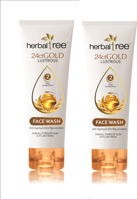 

HERBAL TREE 24 CT GOLD LUSTROUS & ANTI AGEING & SKIN REJUVENATION FASH WASH Face Wash(240 ml)