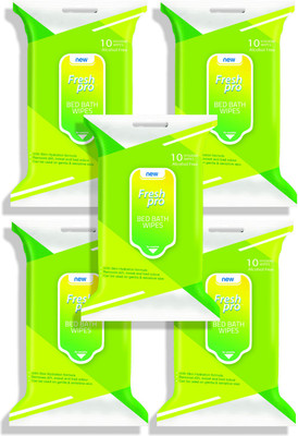 

Fresh Pro Green Bed Bath Wipes Pack of 5(Pack of 5)