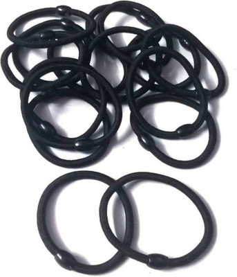 

shiviksha Hair rubber band pack of 25 black Rubber Band(Black)