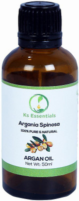 

Ks Essentials Pure Argan Carrier Oil (Argania spinosa) (50 ml) Hair Oil(50 ml)