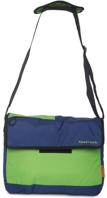 

Fastrack Men Casual Blue, Green PU Sling Bag