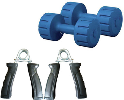 

SIXON SPORTS COMBO18 PVC 2KG Dumbbell Set With Accessories Home Gym Combo(0 - 20 kg)