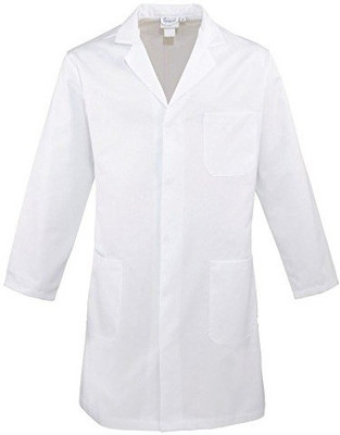 

Smart Care Apron Coat Full Sleeve Large White Shirt Hospital Scrub(White L)