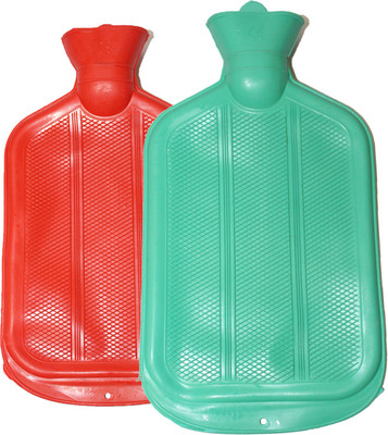 

Dreams Care Rubber Hot water Duckbag Non -electric 2000 ml Hot Water Bag(Red, Green), Green;red