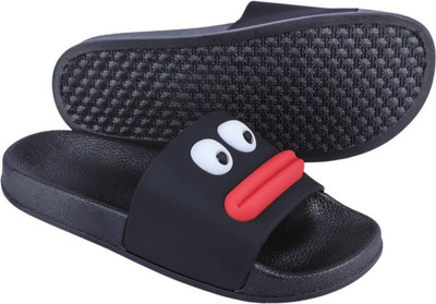 

MR R KING&QUEEN Boys & Girls Slip On Slipper Flip Flop(Black