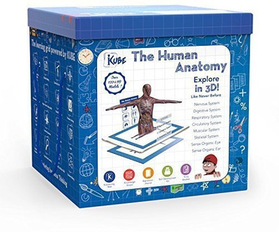 

KUBE | The Human Anatomy| Educational Game for kids above 9years of age| Featured with AR VR technology| The best learning kit for children(Blue)