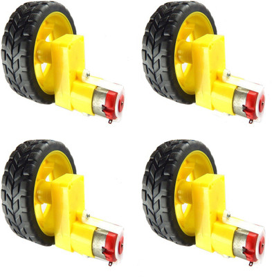 

UG LAND INDIA 4 Wheel 4 BO Single Shaft Motor(Yellow)