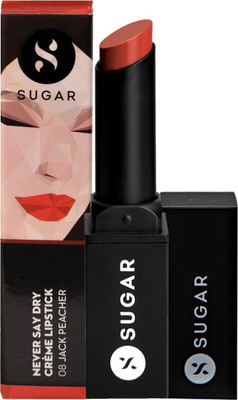 

Sugar Never Say Dry Crème Lipstick 08 Jack Peacher(Peachy-Apricot Pink, 3.5 g)