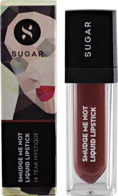 

Sugar Smudge Me Not Liquid Lipstick 14 Teak Mystique(Warm Brown, 4.5 ml)