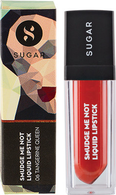 

Sugar Cosmetics Smudge Me Not Liquid Lipstick 06 Tangerine Queen(06 Tangerine Queen (Orange Coral), 4.5 ml)