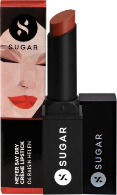 

Sugar Never Say Dry Crème Lipstick 06 Raisin Helen(Rose Brown, 3.5 g)