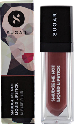 

Sugar Smudge Me Not Liquid Lipstick 16 Bare Flair(Rose Brown, 4.5 ml)