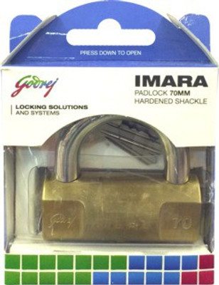 

Godrej 70MM 3 KEYS SOLID BRASS Padlock(GOLDEN)