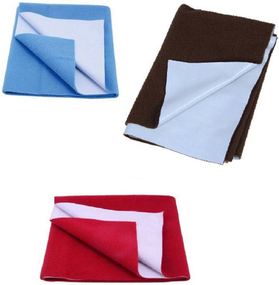

Eazi Cotton, Rubber Baby Bed Protecting Mat(bluebrownred
