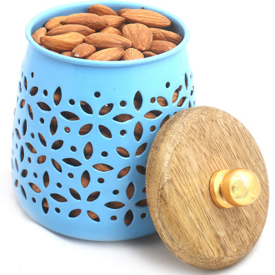 

Ghasitaram Gifts Dryfruits- Blue Almonds Jar Almonds(500 g, Vacuum Pack)