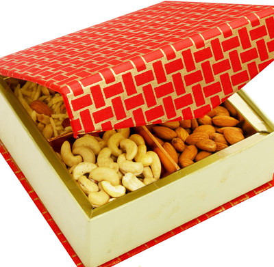 

Ghasitaram Gifts Dryfruits-Red Checks Dryfruits Box(600 g, Vacuum Pack)