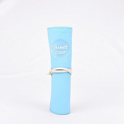 

PeppyBasket pencil pouch roller pencil case Art Canvas Pencil Box(Set of 1, Blue)