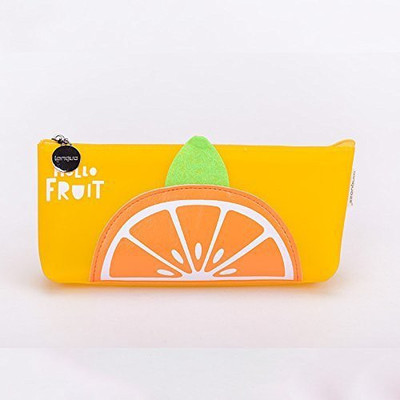 

PeppyBasket pencil pouch fruit desgin Art Artificial Leather Pencil Box(Set of 1, Yellow)