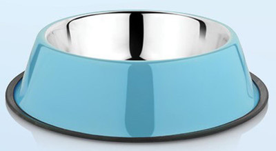 

HM Steels HMSTEELS Stainless steel Pet Dog feeding Bowl Anti skid 2bowls set Blue Color 2000ML-set of 2 Round Stainless Steel Pet Bowl(2000 ml Blue)