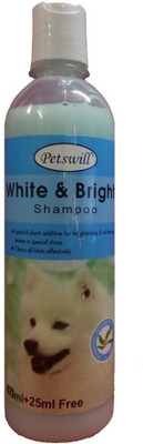 

PETSWILL white & bright shampoo 500ml Whitening and Color Enhancing ALOE VERA Dog Shampoo(500 ml)