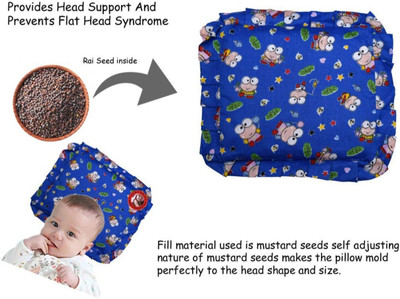 

Guru Kripa Baby Products Cartoon Baby Pillow Pack of 1(Navy Blue 1)