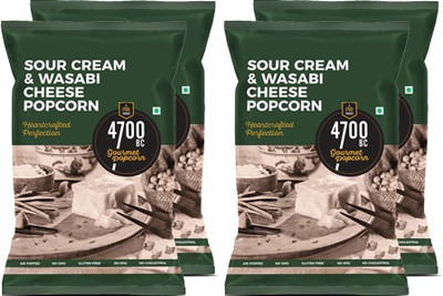 

4700BC Sour Cream and Wasabi Cheese Popcorn(140 g, Pack of 4)