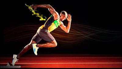 

Usain Bolt Fine Quality Sports Wall Poster Fine Art Print(12 inch X 18 inch, Rolled)