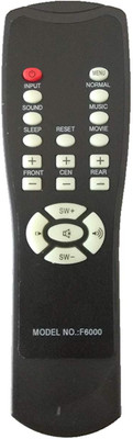 LipiWorld F6000 System Remote Control Compatible for Home Theater F & D Remote Controller(Black)