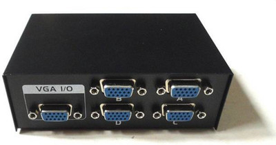 

PAC 4 port vga switch 4 cpu connect to 1 monitor Media Streaming Device(Black)