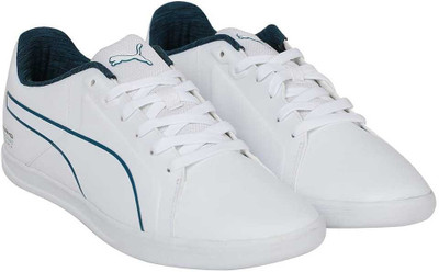 

Puma MAMGP Court Sneakers For Men(White, White-blue coral- white