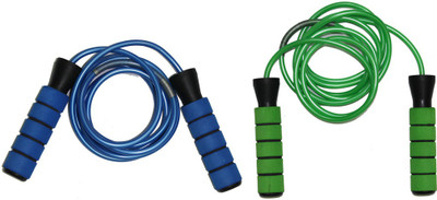 

Shop At Bargain SKIPINGROPEGREENBLUE2 Ball Bearing Skipping Rope(Black, Length: 240 inch), Blue;green