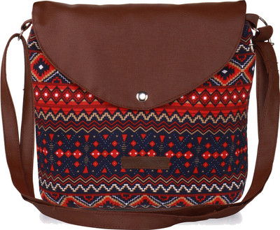 

The Kala Shop Women Casual Multicolor Canvas Sling Bag