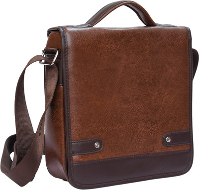 

Cp Bigbasket Men & Women Formal Brown Leatherette Sling Bag