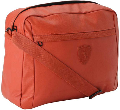 

Puma Men & Women Casual Orange PU Sling Bag