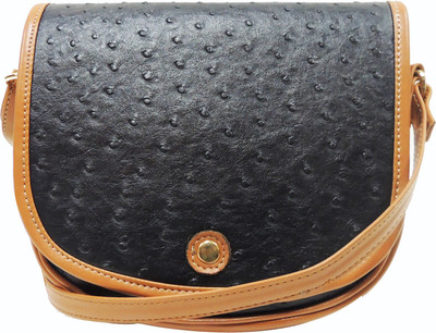 

Madame Exclusive Women Casual, Evening/Party Black Leatherette Sling Bag